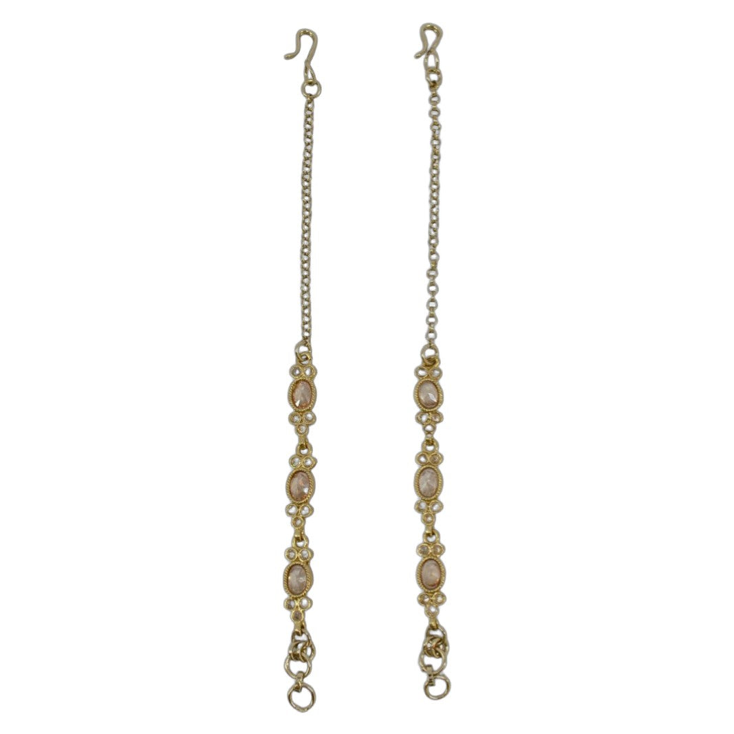 Gold Kundan Sahara Ear Chain (Kaanchain)