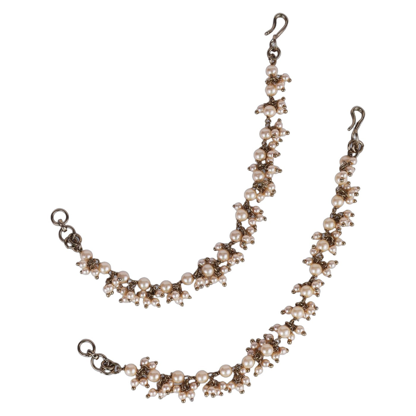 Ivory Pearl Cluster Ear Chain (Kaanchain)