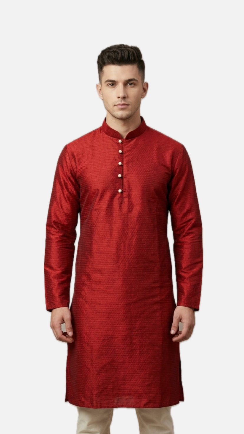 Red Kurta Set