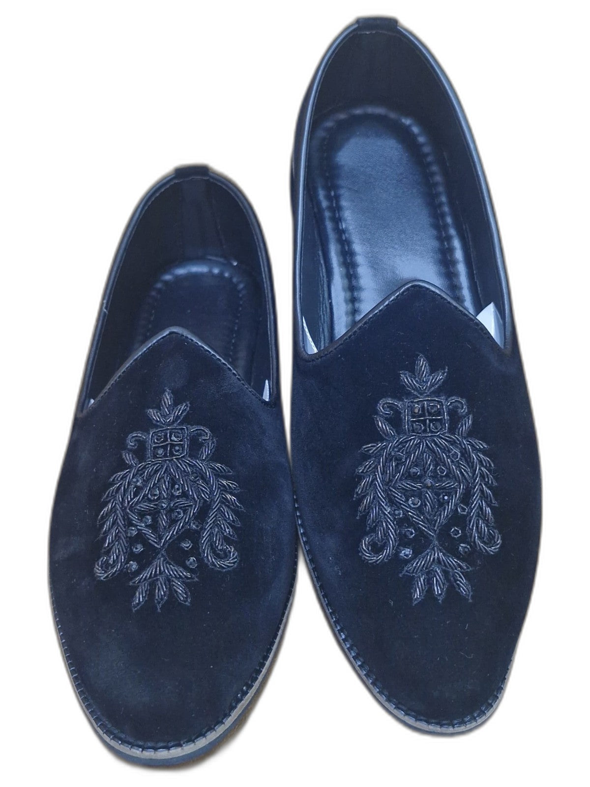 Black Tonal Crest Loafer