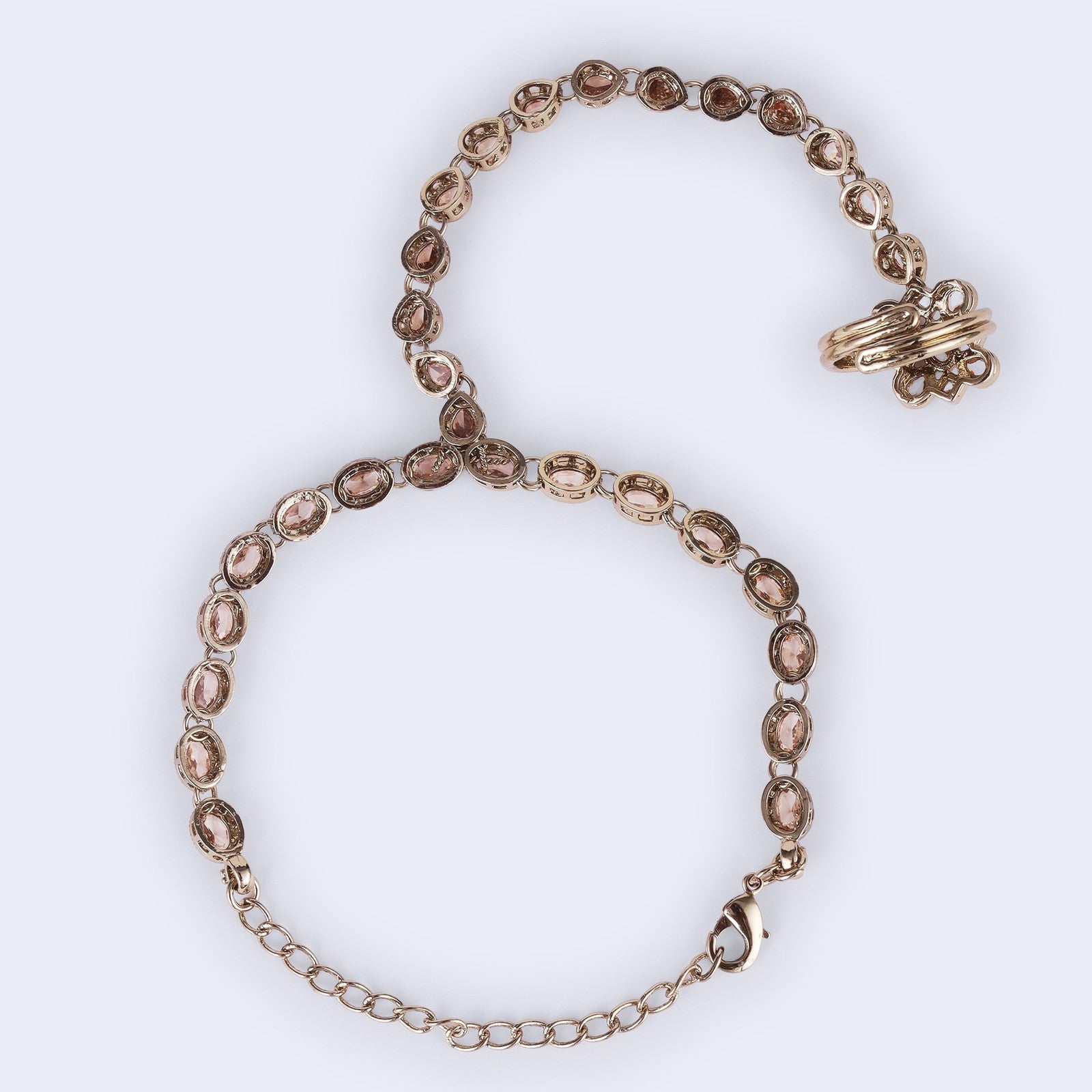 Brown Kundan Noor Hathphool
