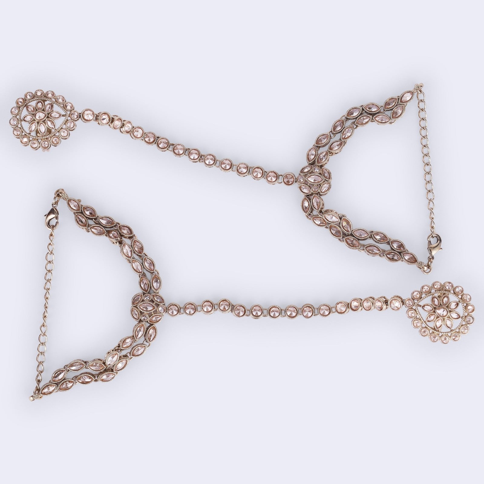 Brown Kundan Virasat Hathphool