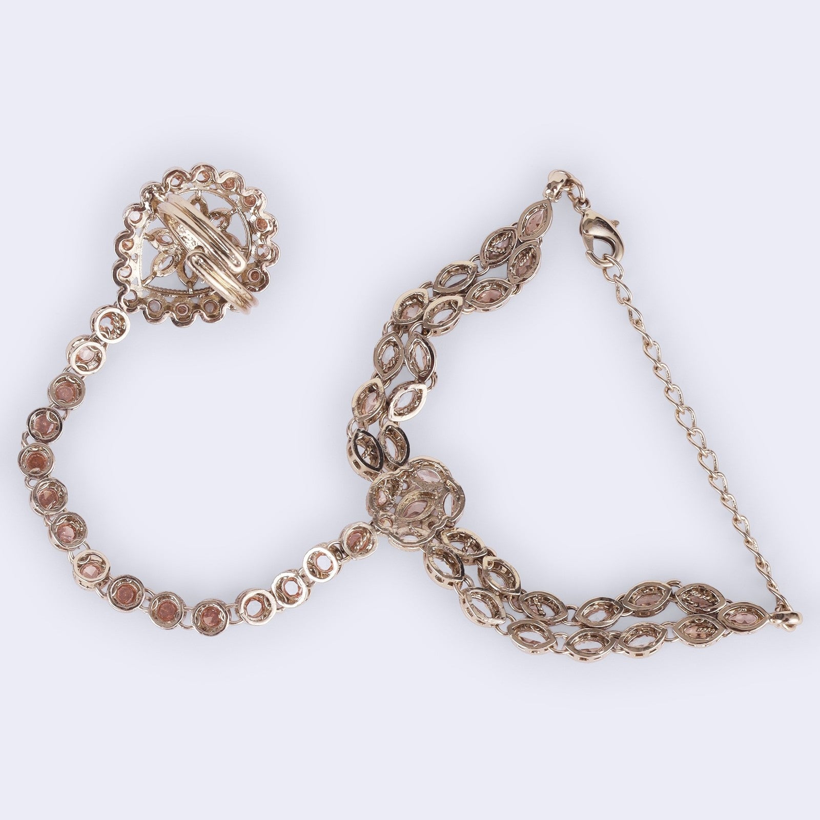 Brown Kundan Virasat Hathphool
