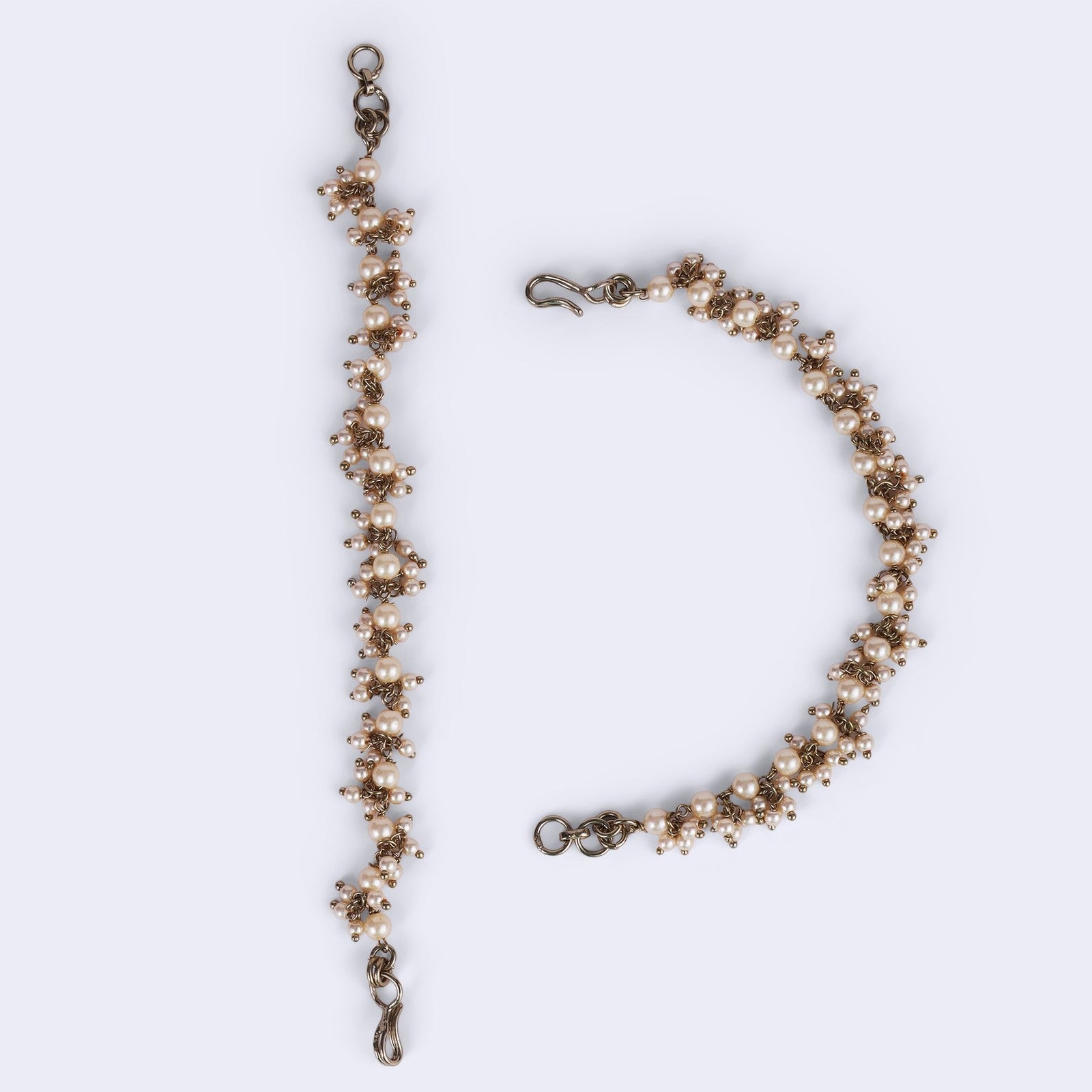 Gold Pearl Regal Ear Chain