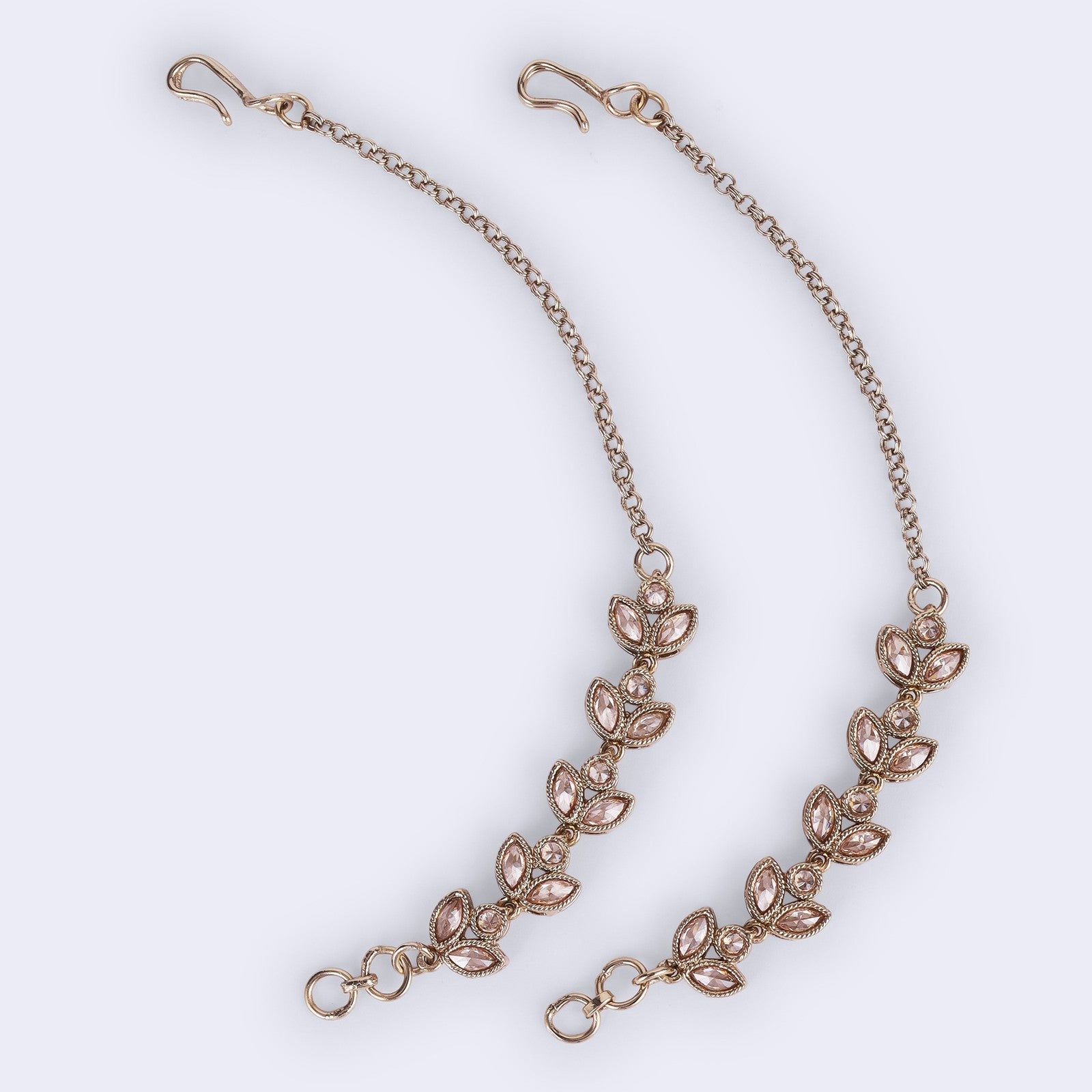 Brown Kundan Radiance Ear Chain