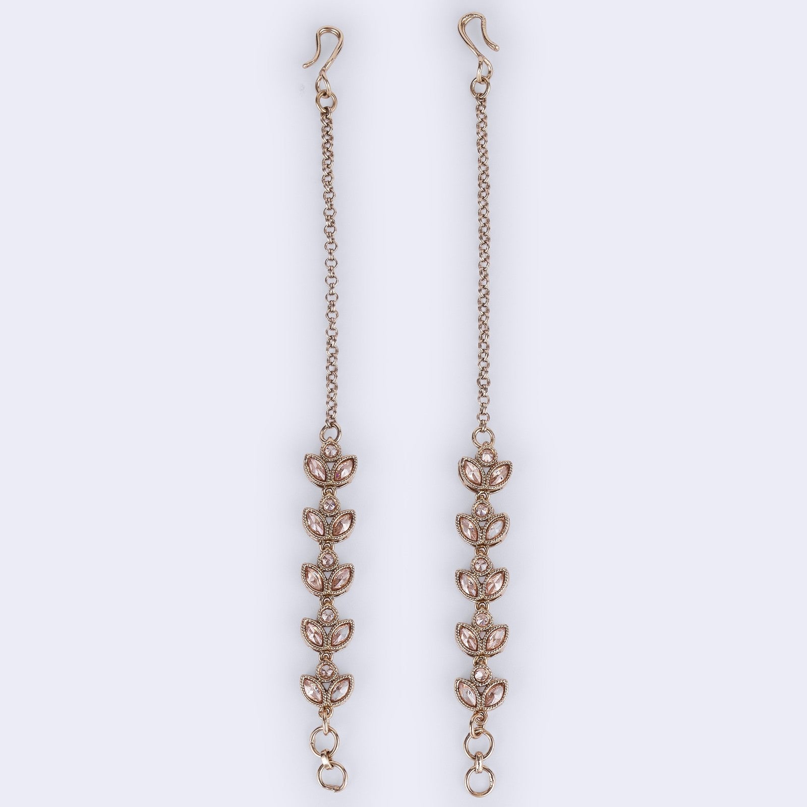 Brown Kundan Radiance Ear Chain