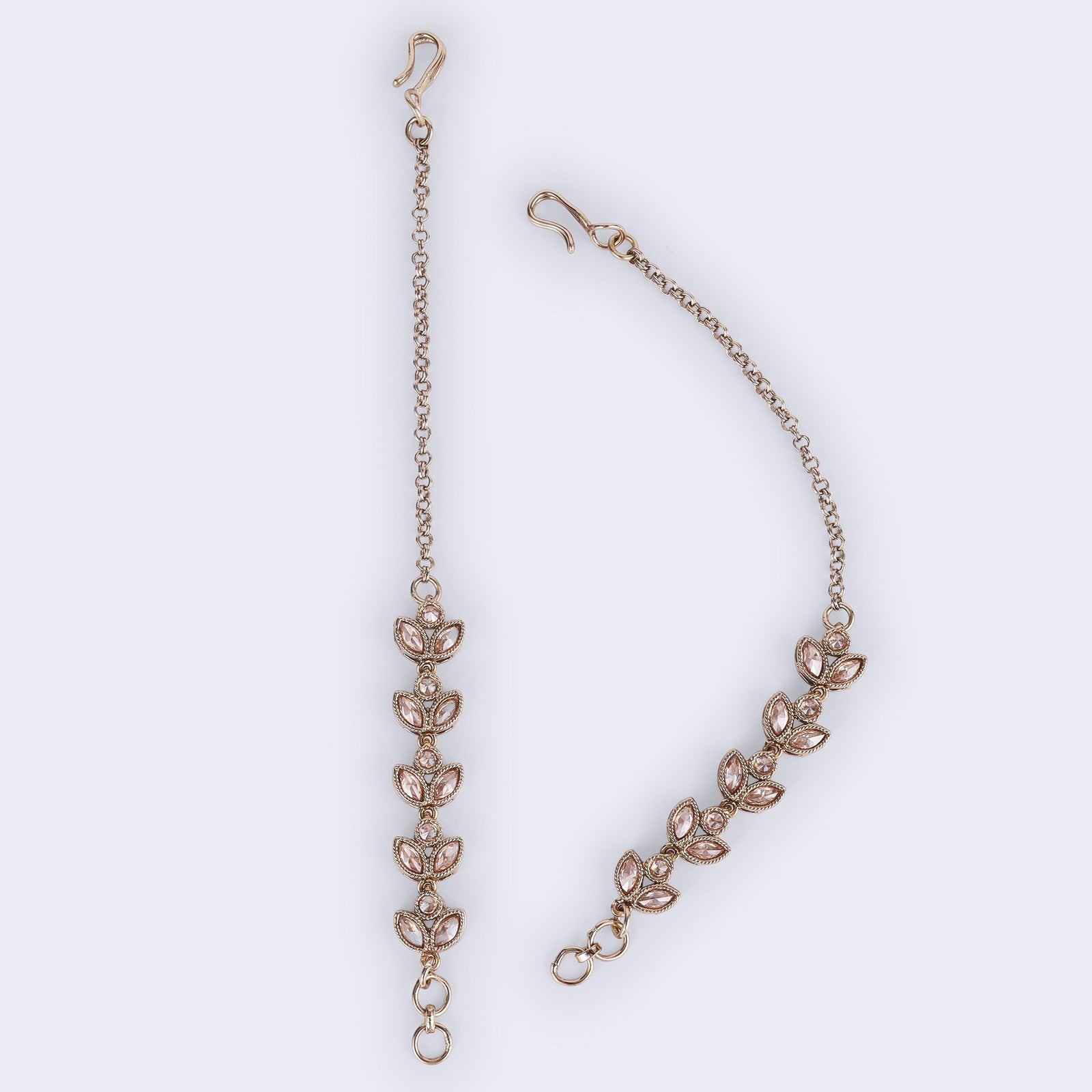 Brown Kundan Radiance Ear Chain