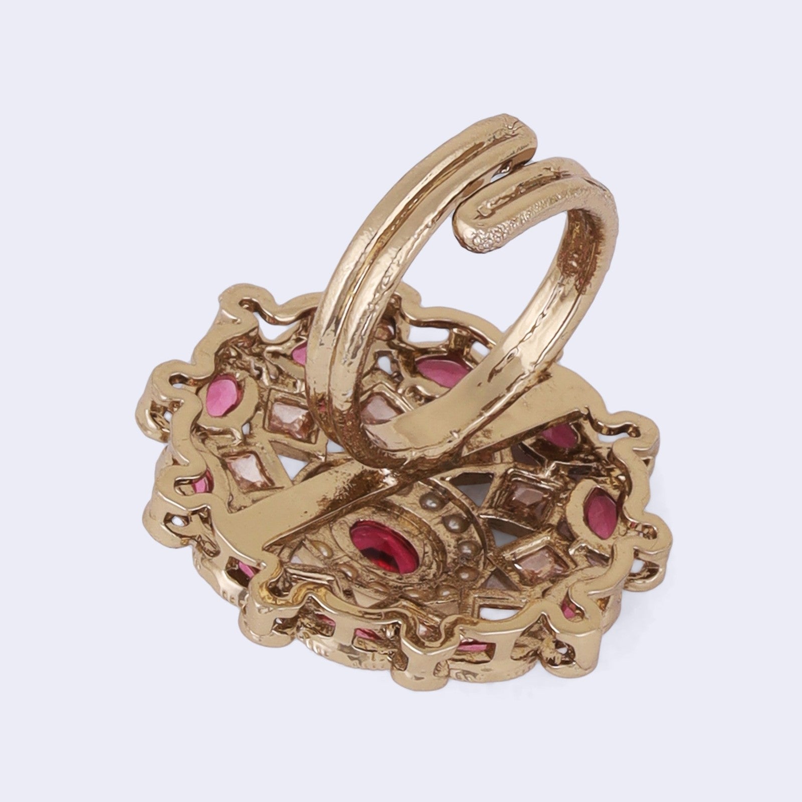 Multi Kundan Nazakat Ring