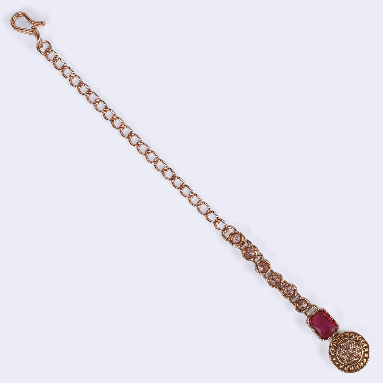 Gold Kundan Nazakat Maang Tikka
