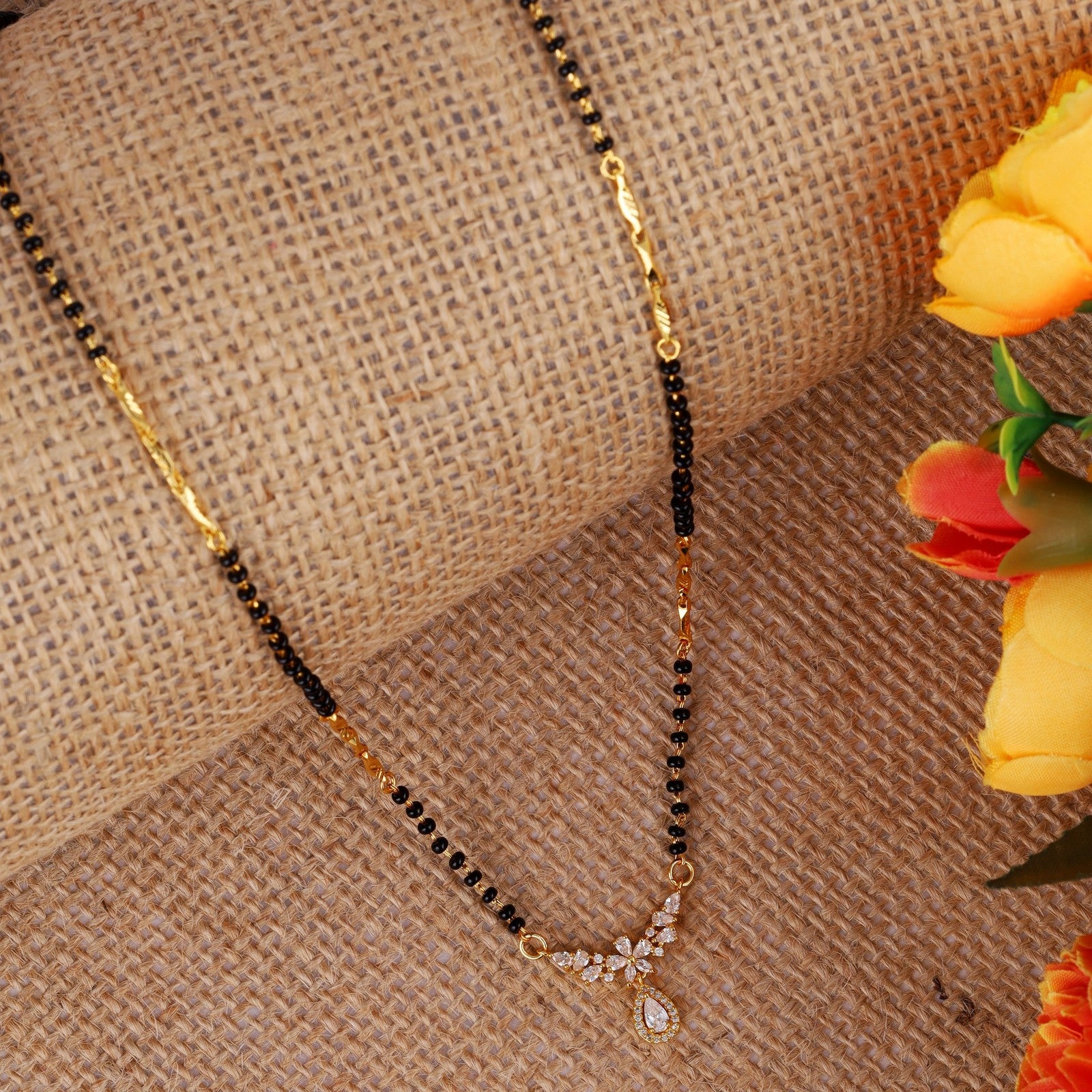 Gold Beaded Noor Mangalsutra