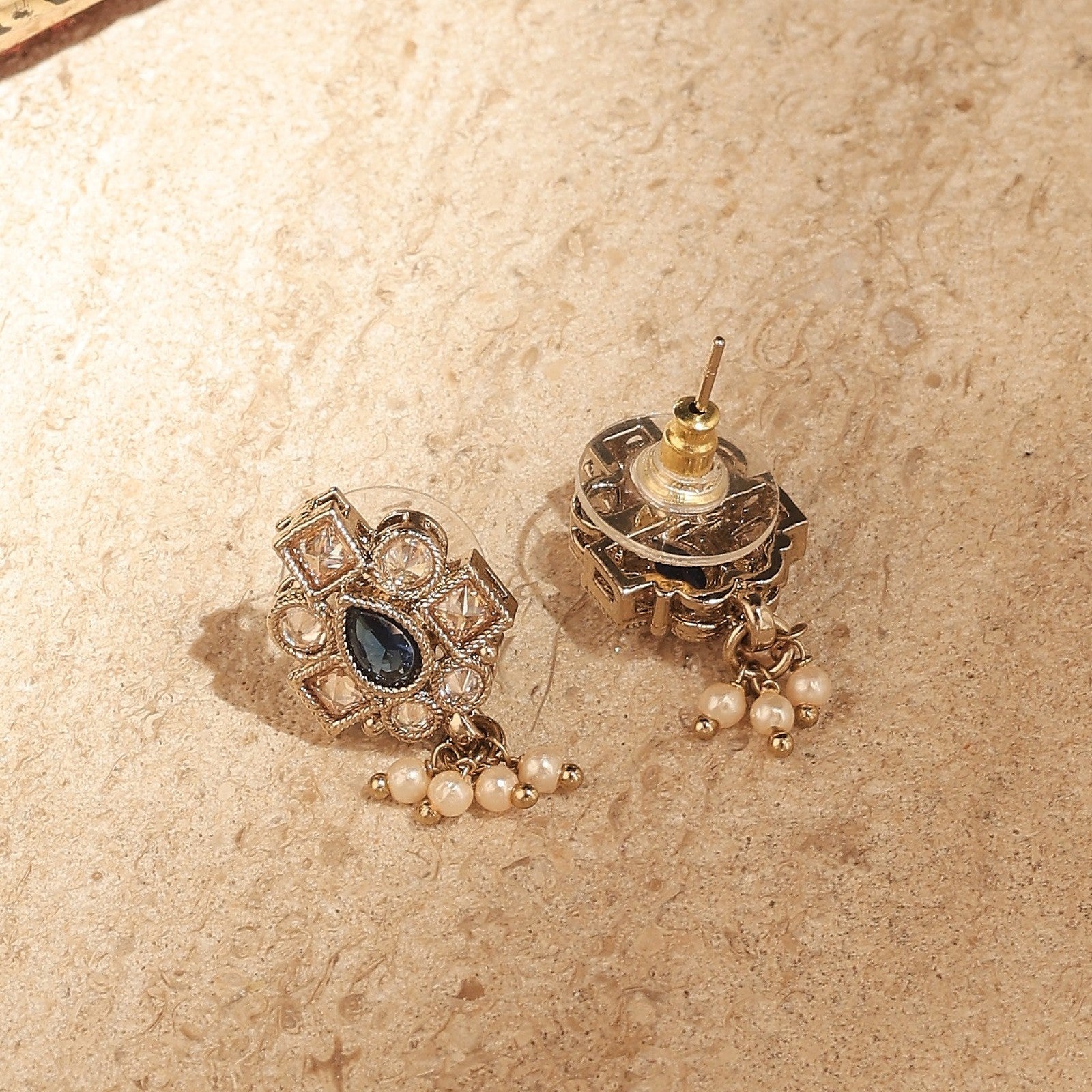 Blue Kundan Virasat Necklace Set
