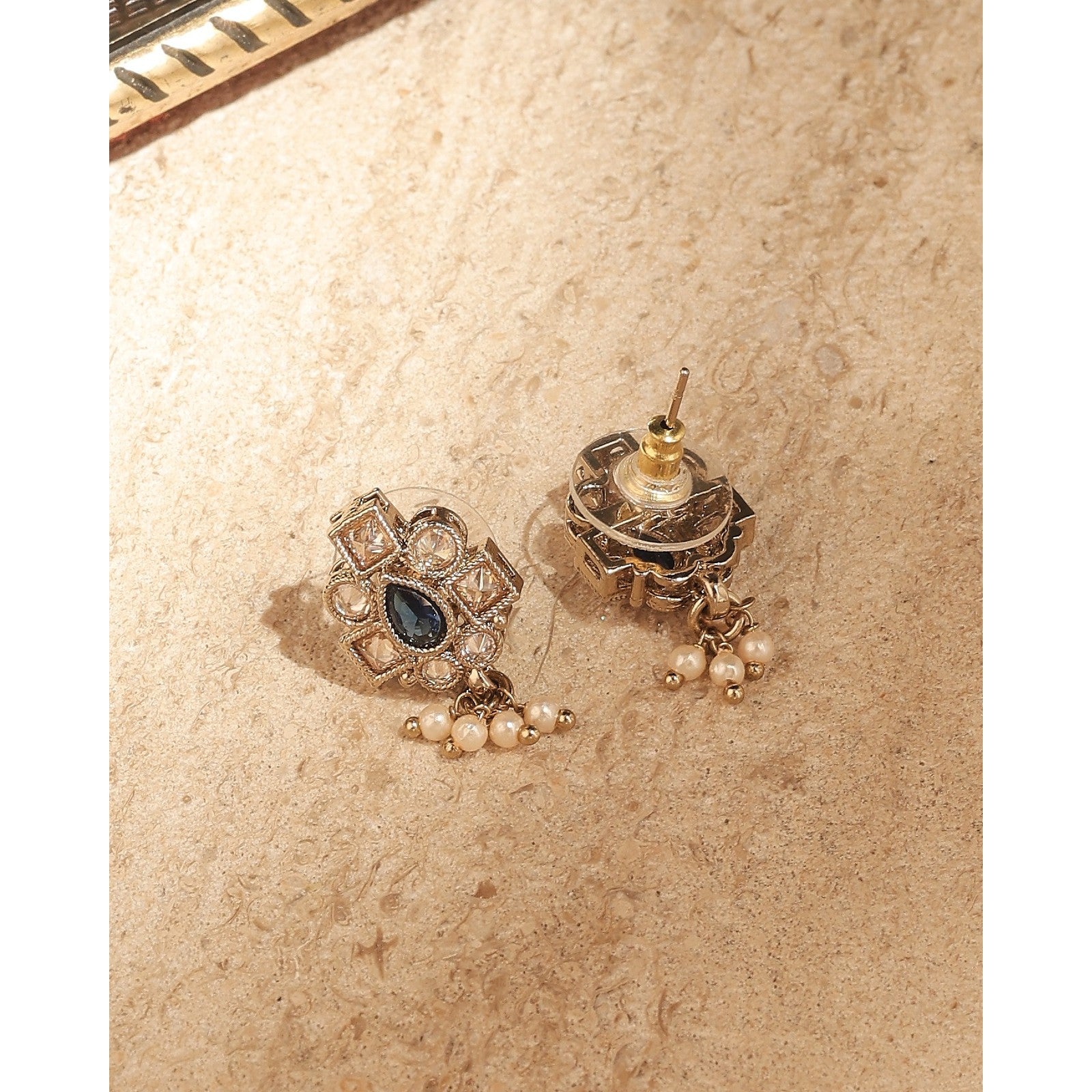 Blue Kundan Virasat Necklace Set
