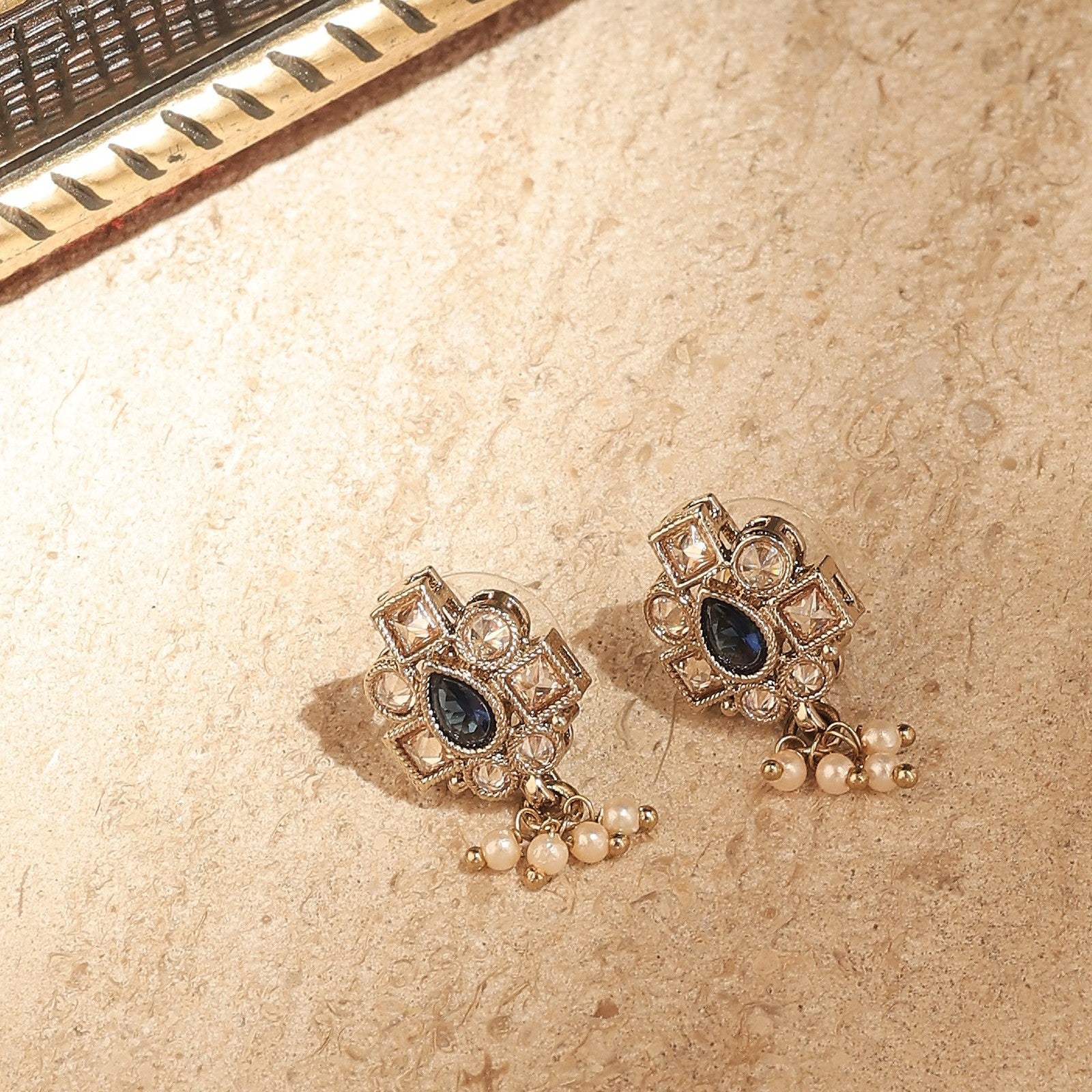 Blue Kundan Virasat Necklace Set