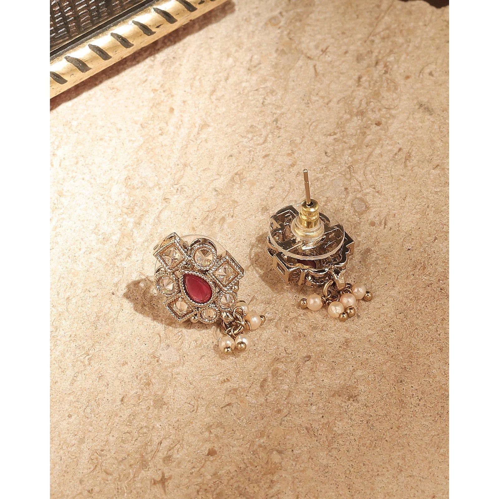 Red Kundan Shringar Necklace Set
