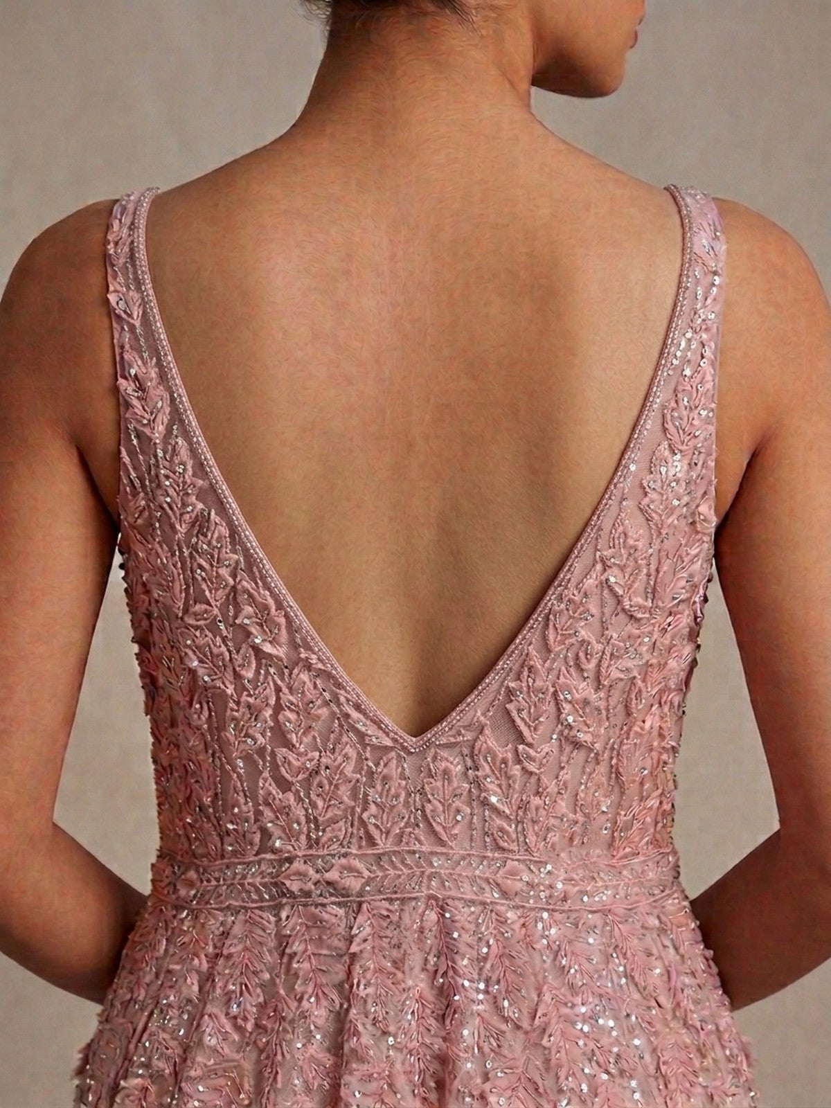Peach Net Heritage Bridal Gown