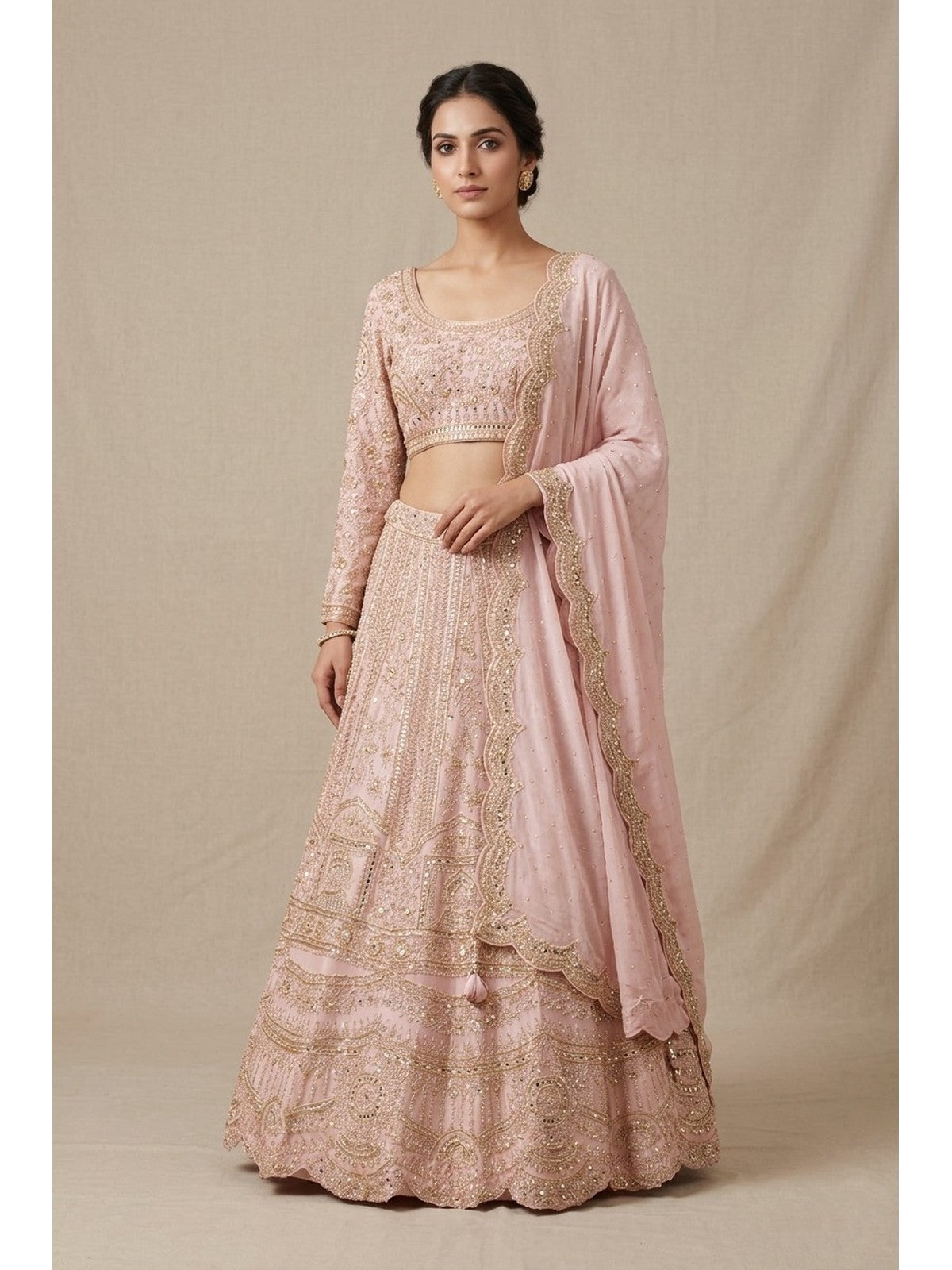Onion Pink Riwaayat Lehenga Choli