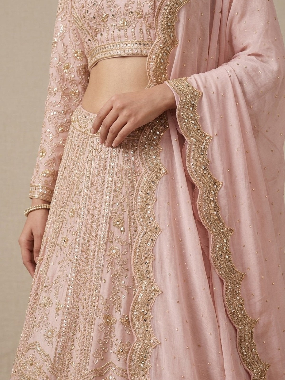 Onion Pink Riwaayat Lehenga Choli