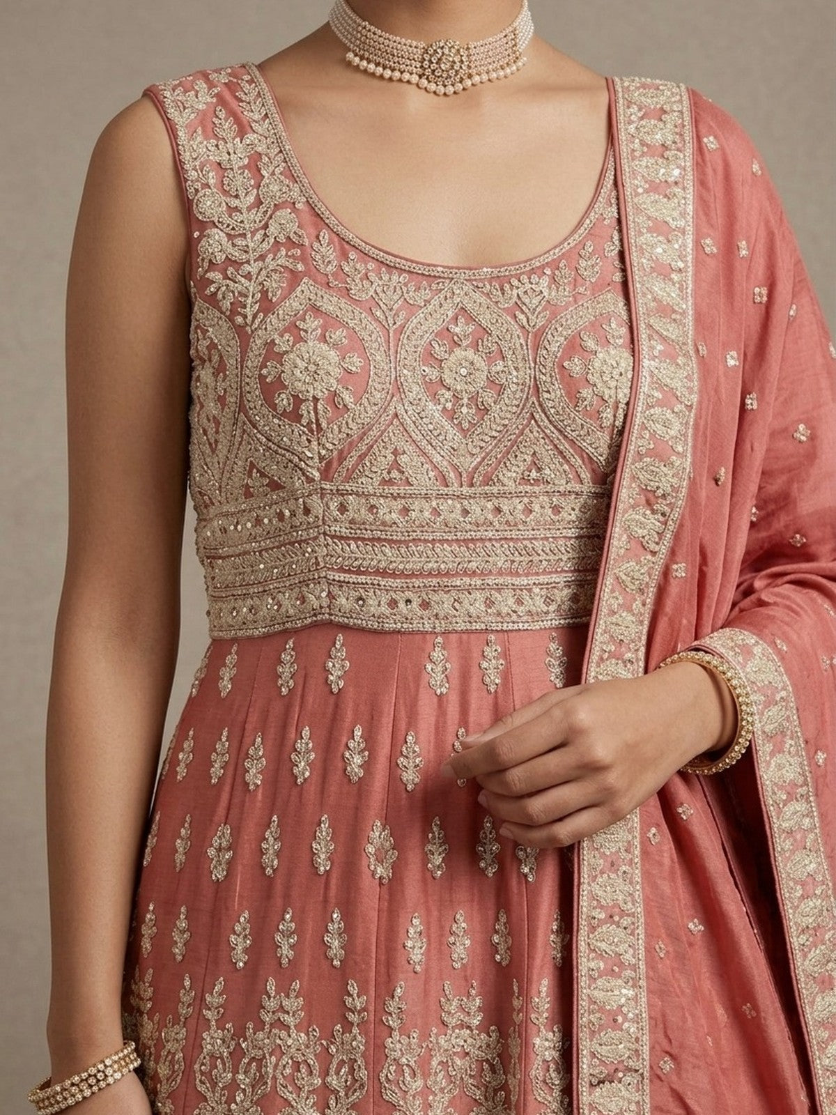 Peach Riwaayat Lehenga Choli