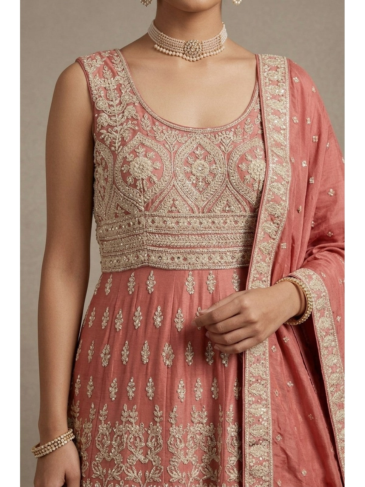 Peach Riwaayat Lehenga Choli