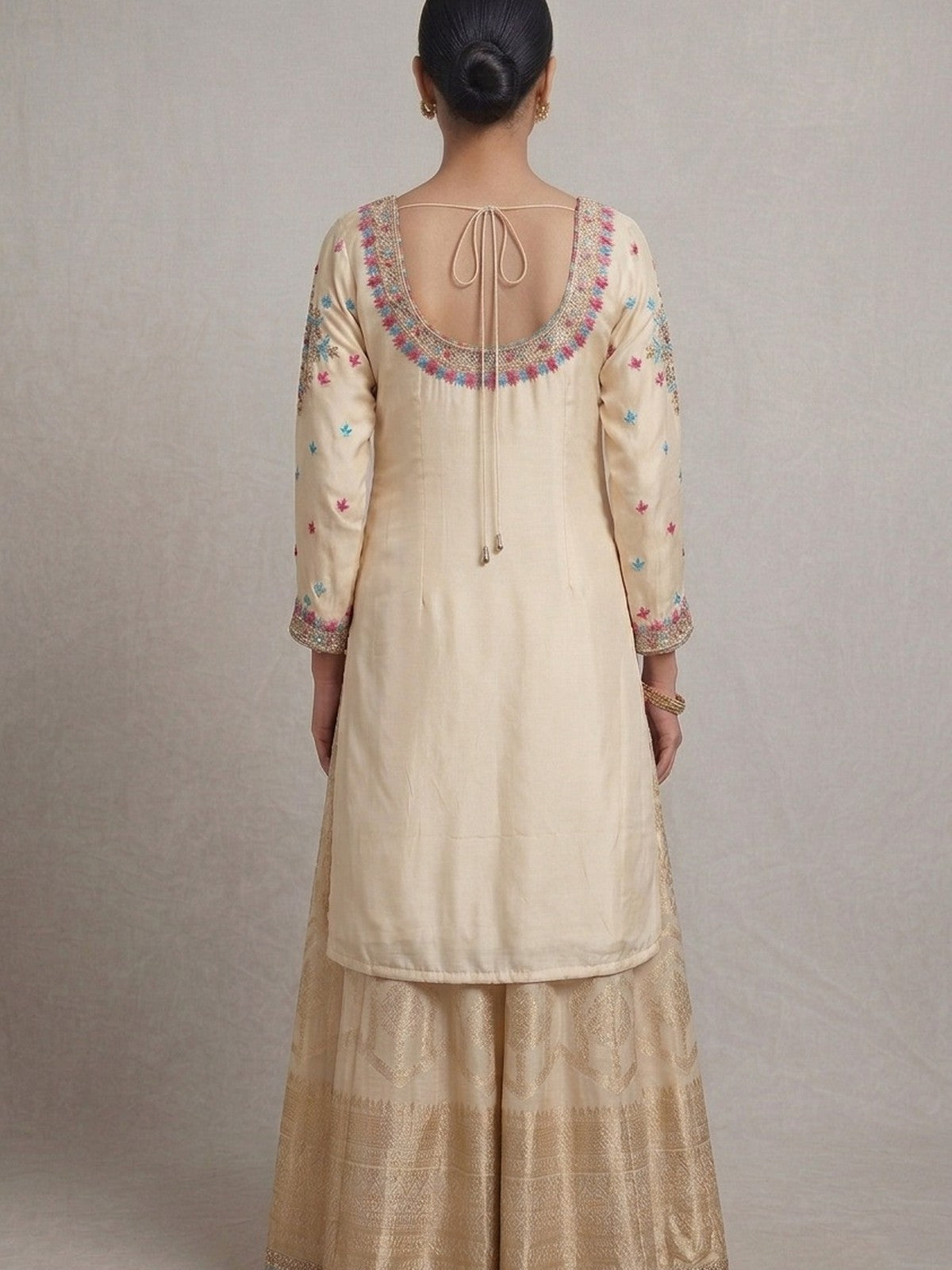 Cream & Blue Majesty Lehenga Choli