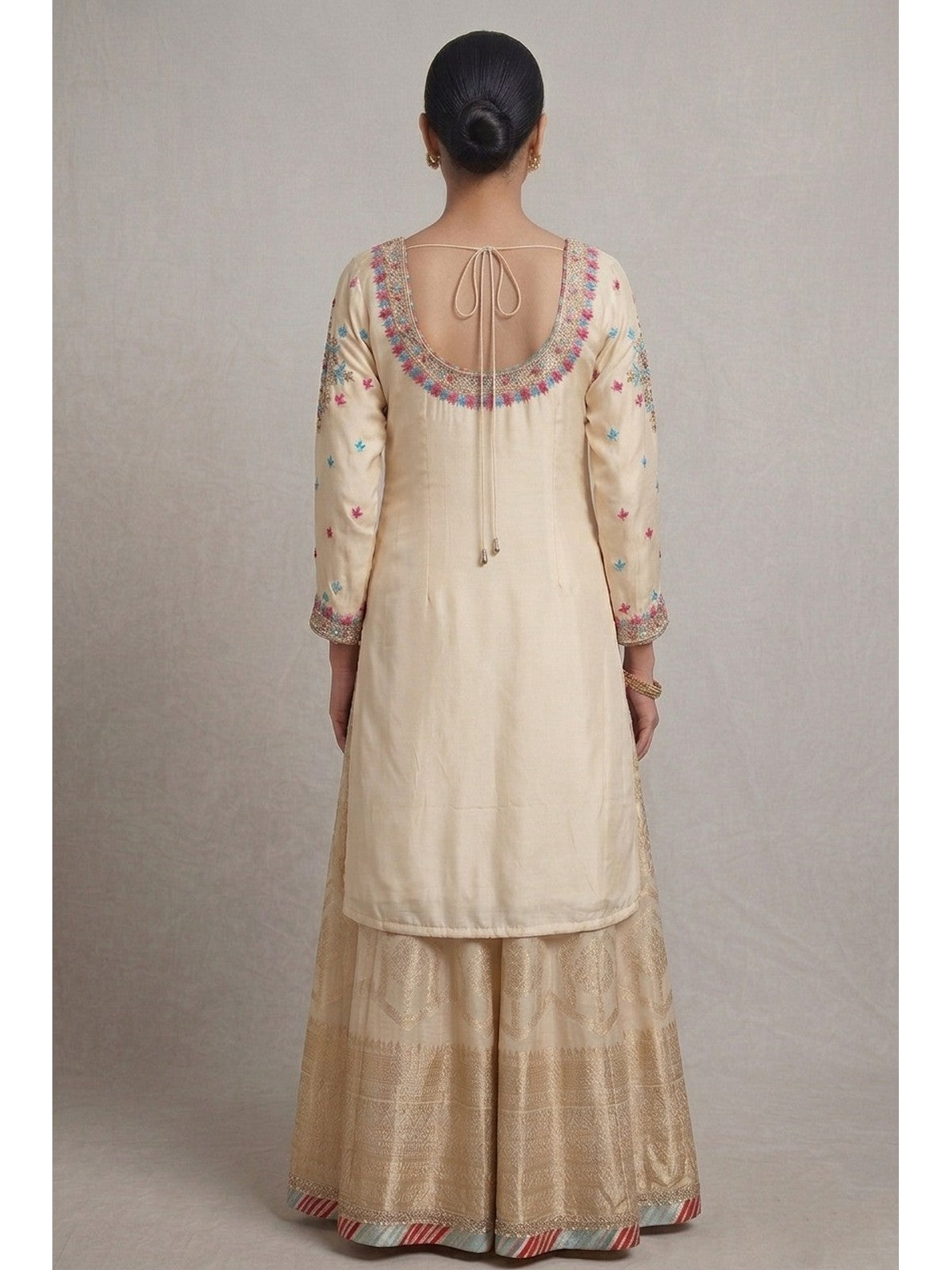 Cream & Blue Majesty Lehenga Choli