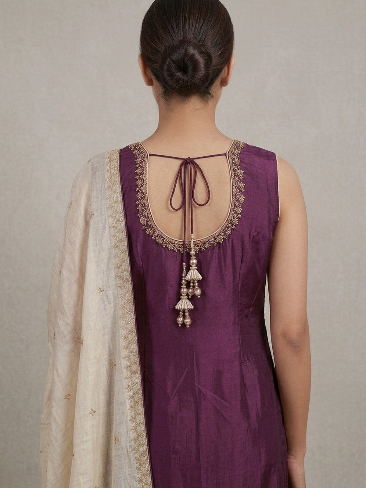 Violet Silk Extravagance Sharara Suit