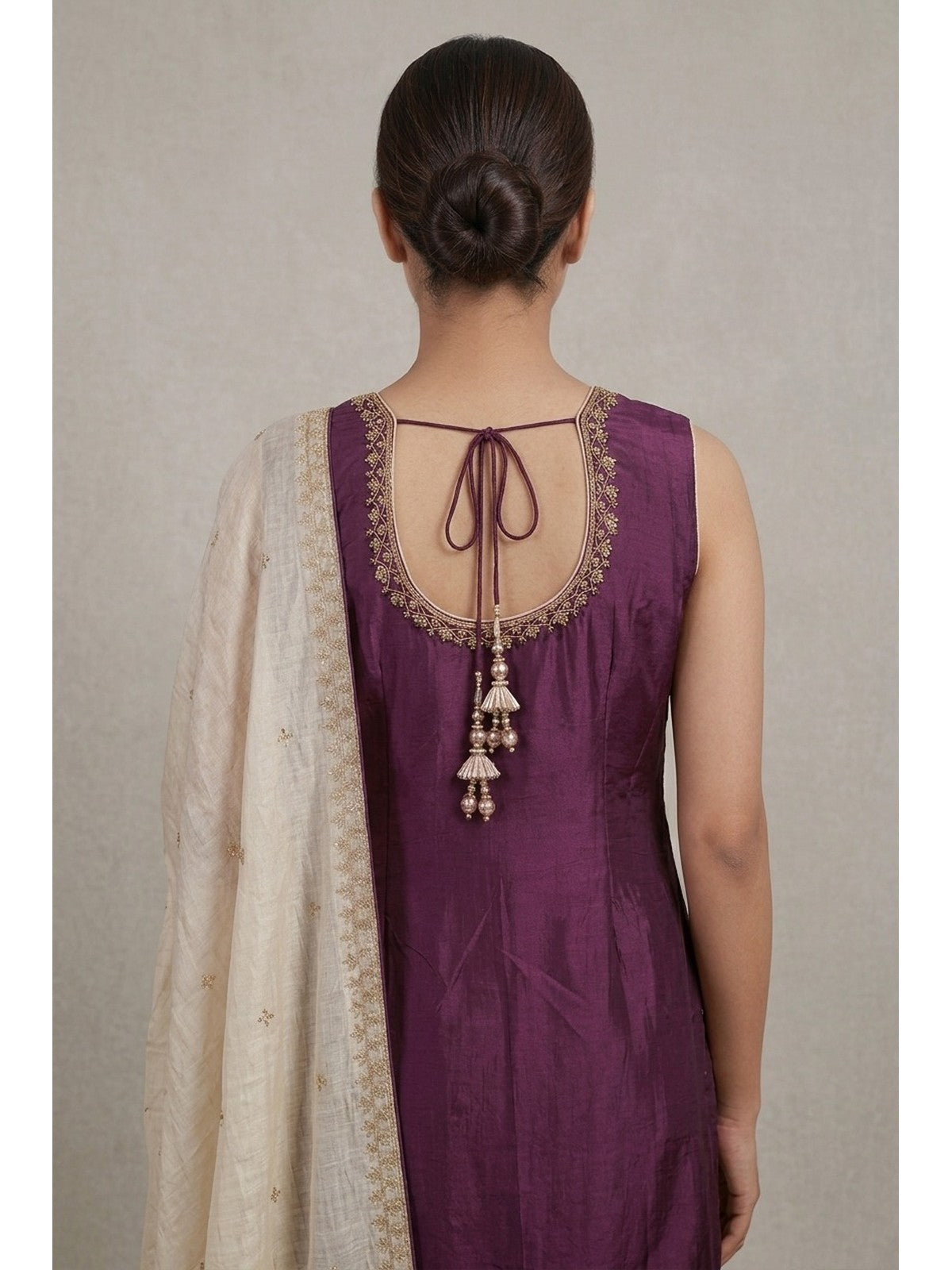 Violet Silk Extravagance Sharara Suit