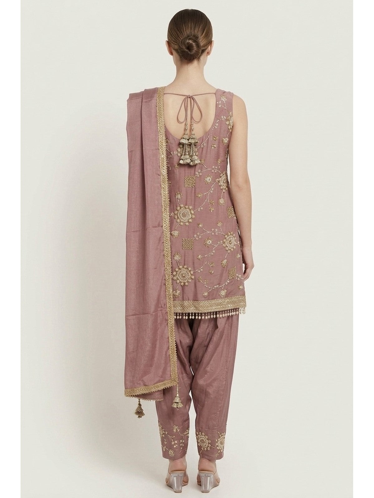 Onion Pink Heritage Salwar Suit