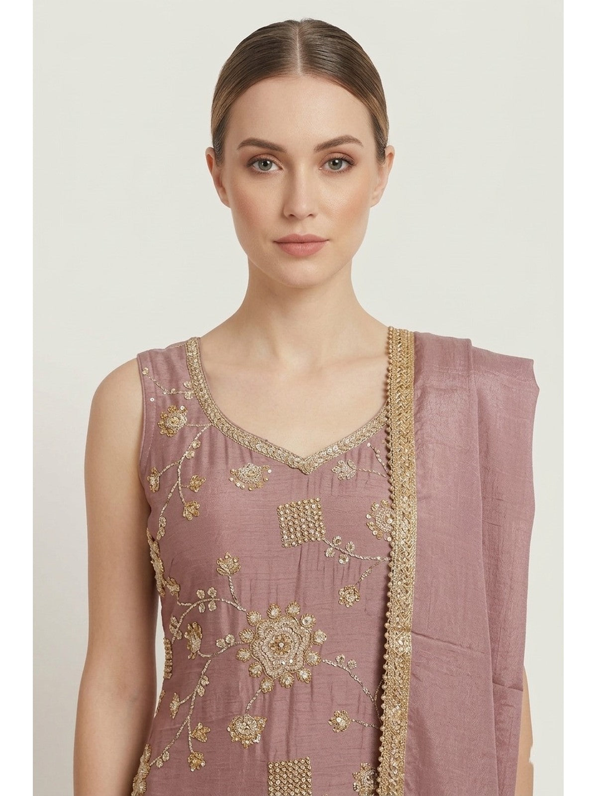 Onion Pink Heritage Salwar Suit