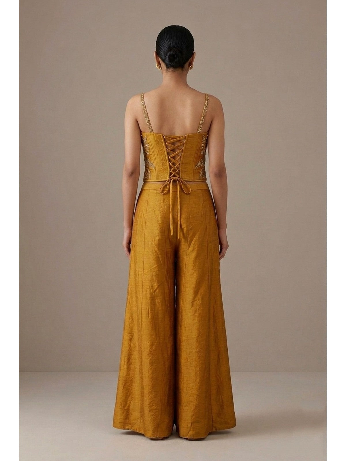 Mustard Allure Indo-Western Set