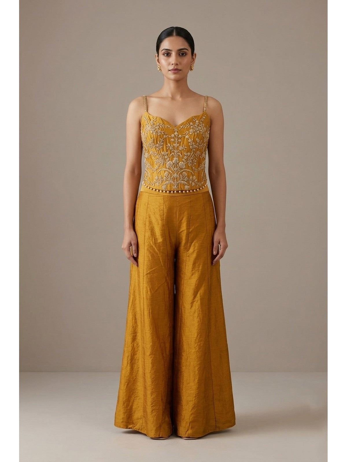 Mustard Allure Indo-Western Set