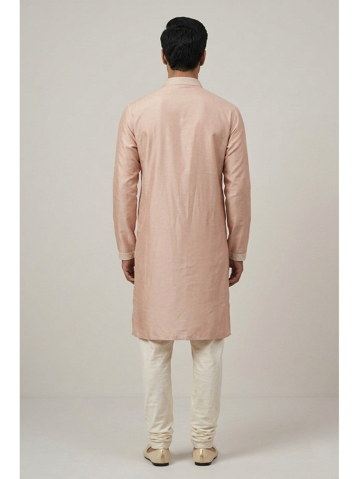 Pink Silk Heritage Kurta Set