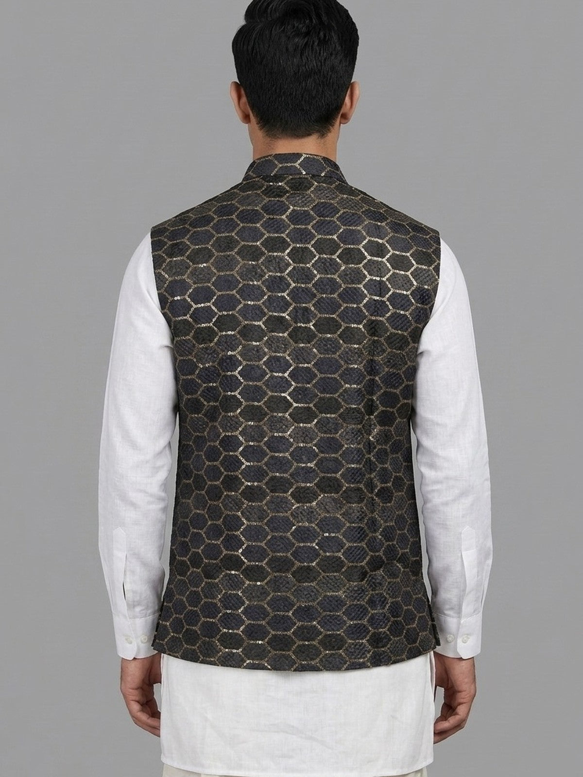 Black Silk Jashn Nehru Jacket
