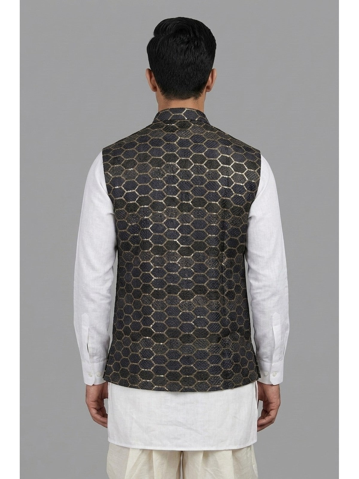 Black Silk Jashn Nehru Jacket