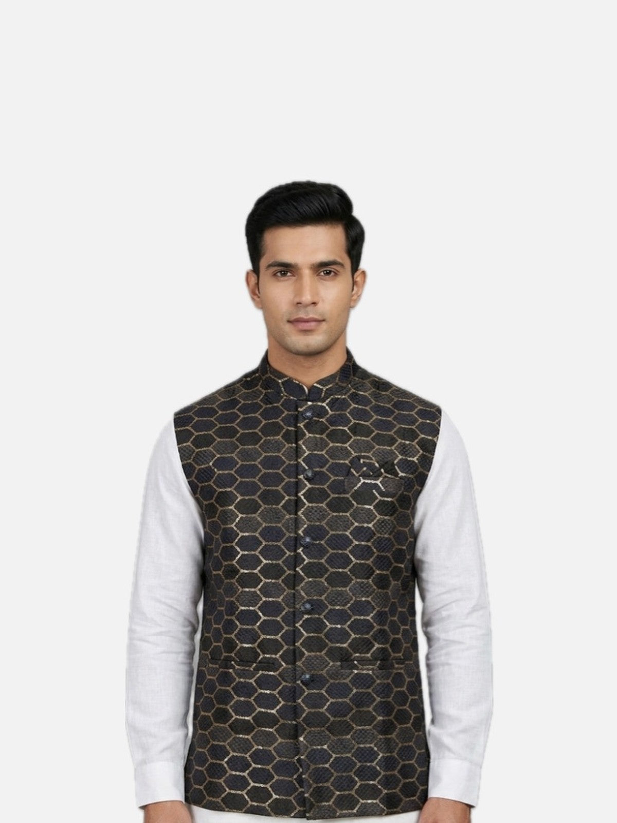 Black Silk Jashn Nehru Jacket