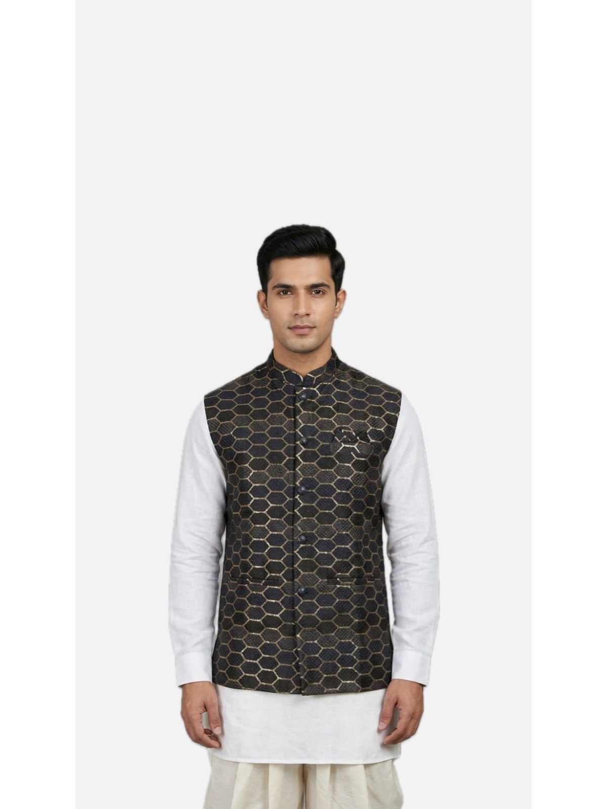 Black Silk Jashn Nehru Jacket
