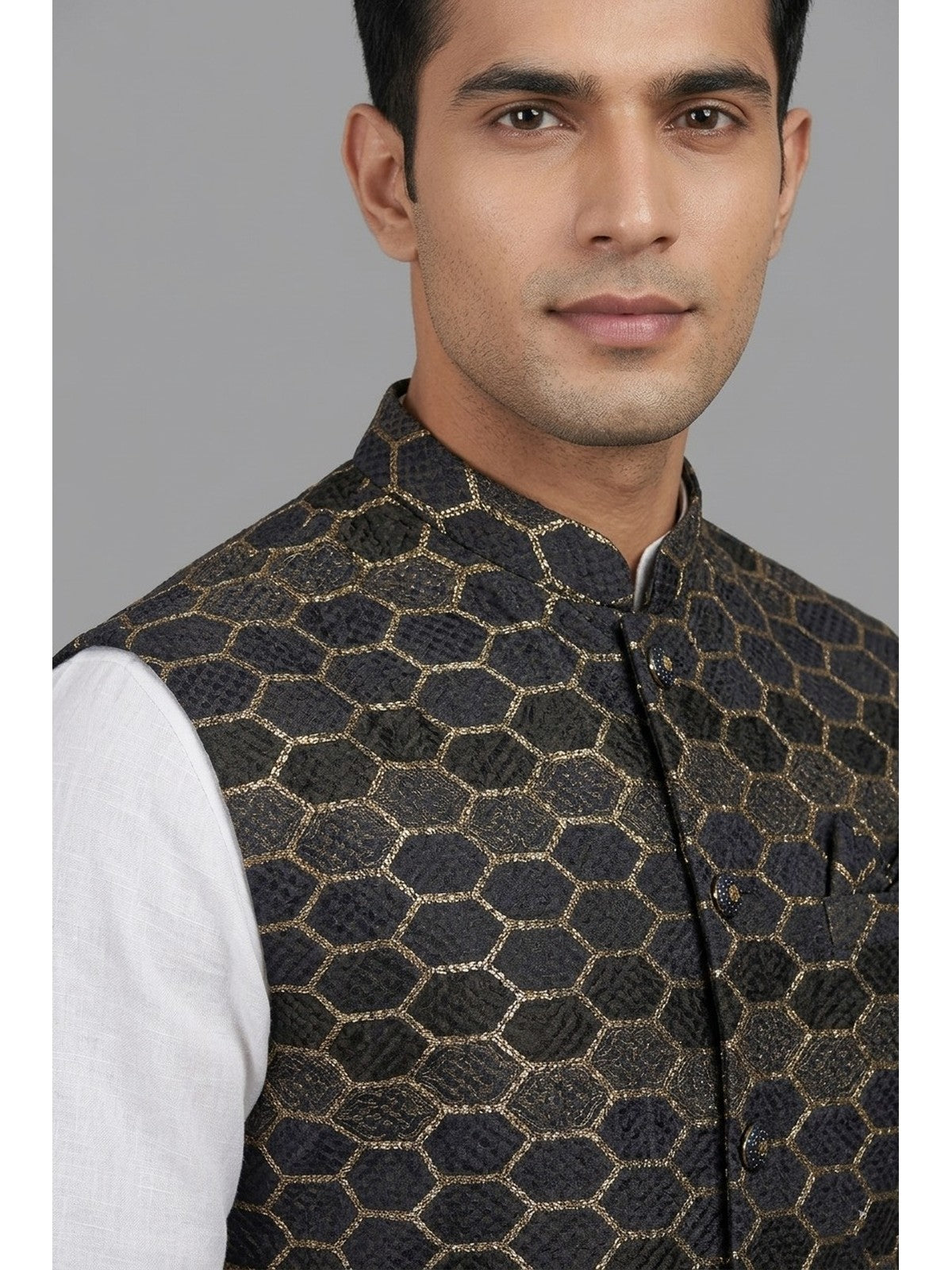 Black Silk Jashn Nehru Jacket
