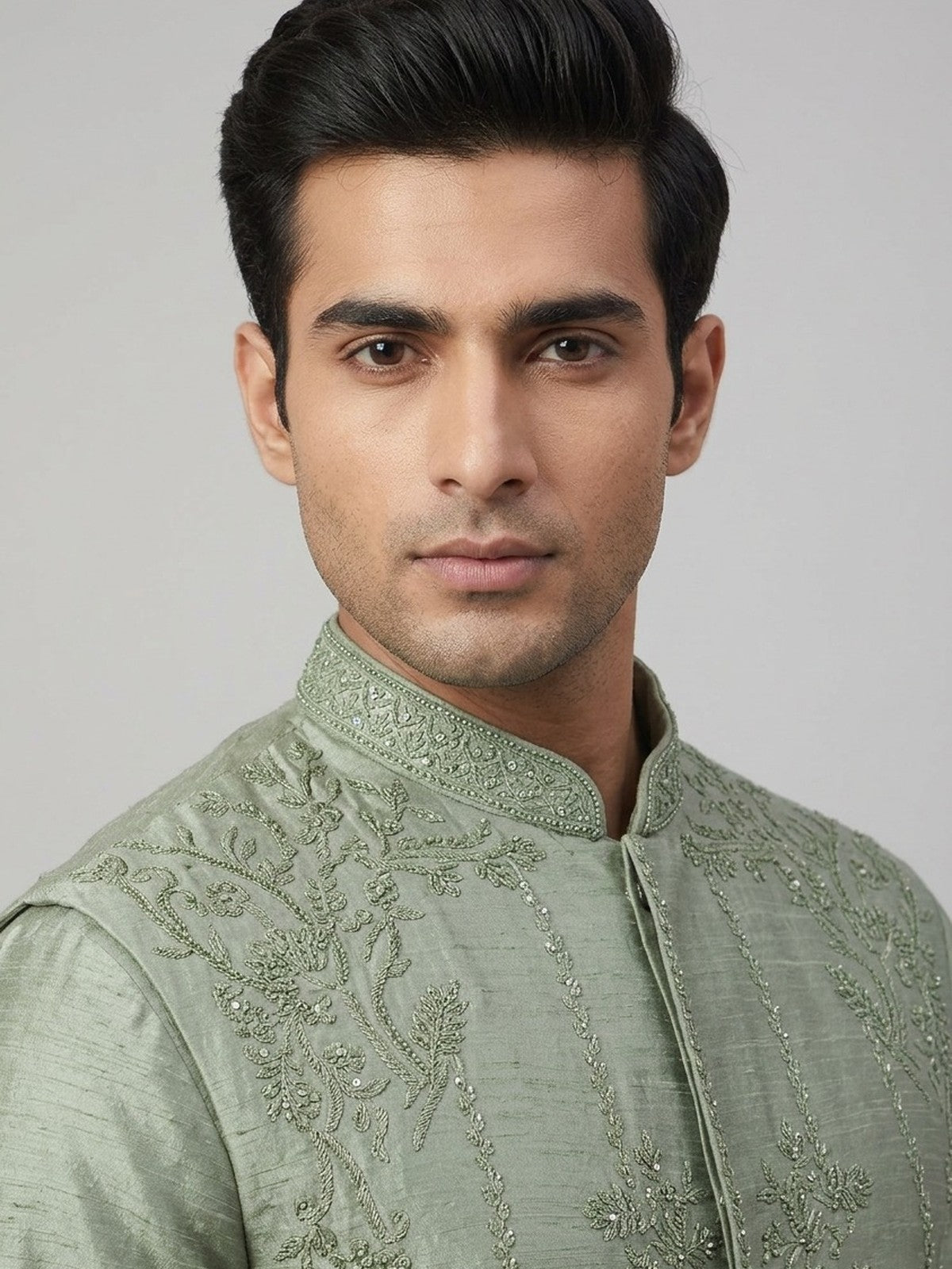 Green Riwaayat Nehru Jacket