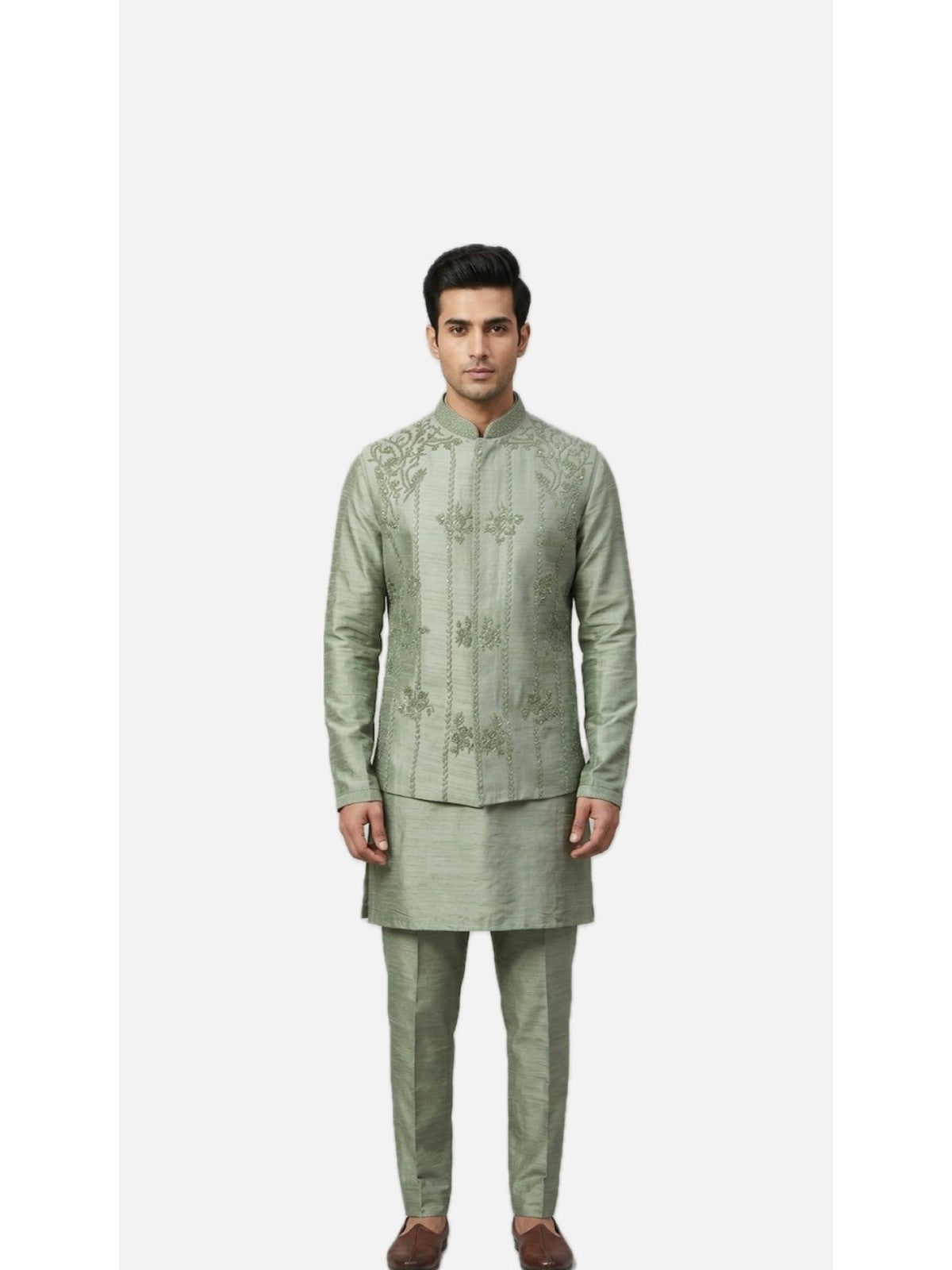 Green Riwaayat Nehru Jacket