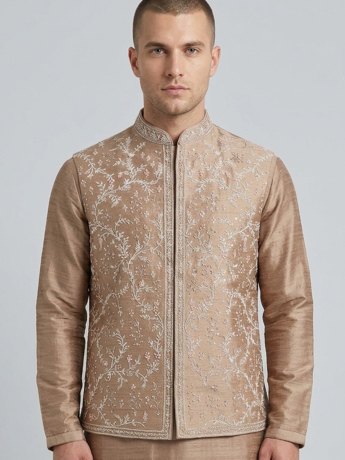 Beige Majesty Nehru Jacket