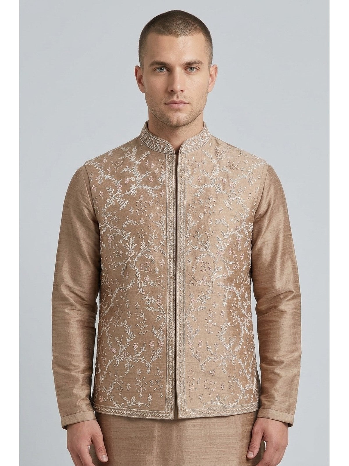 Beige Majesty Nehru Jacket