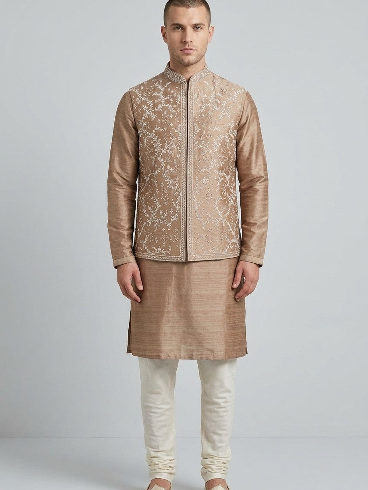 Beige Majesty Nehru Jacket
