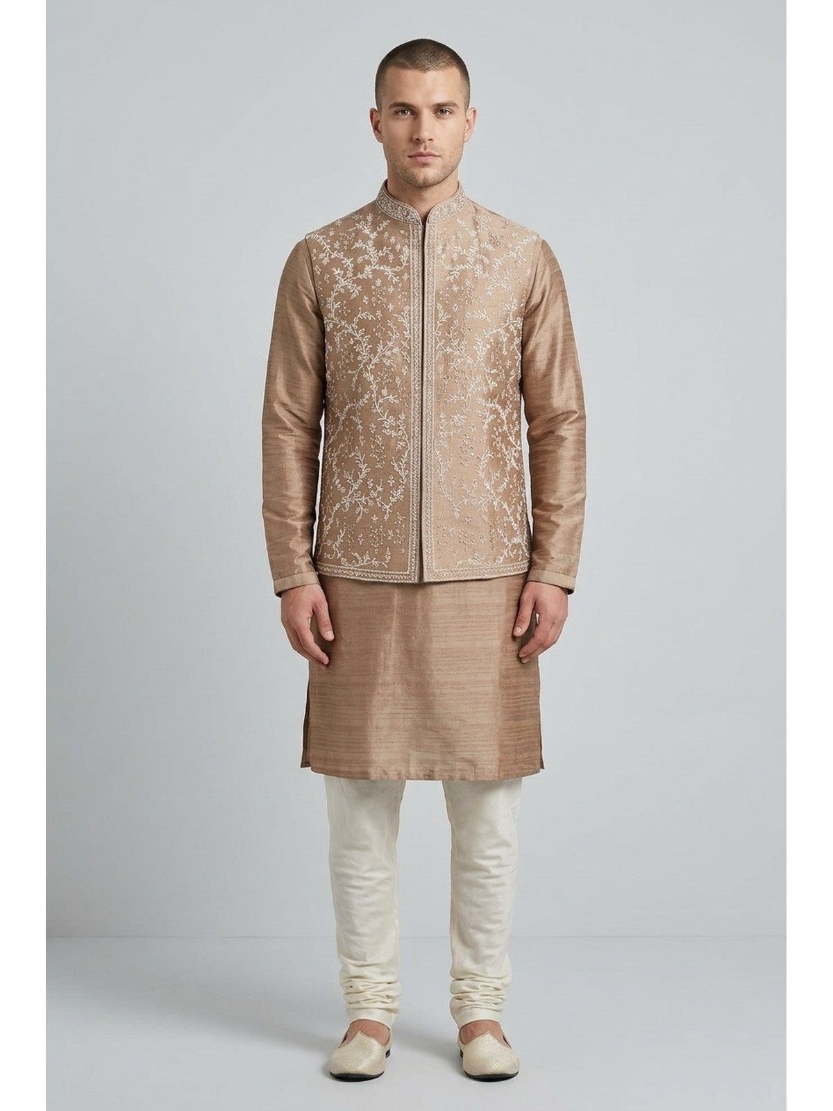 Beige Majesty Nehru Jacket