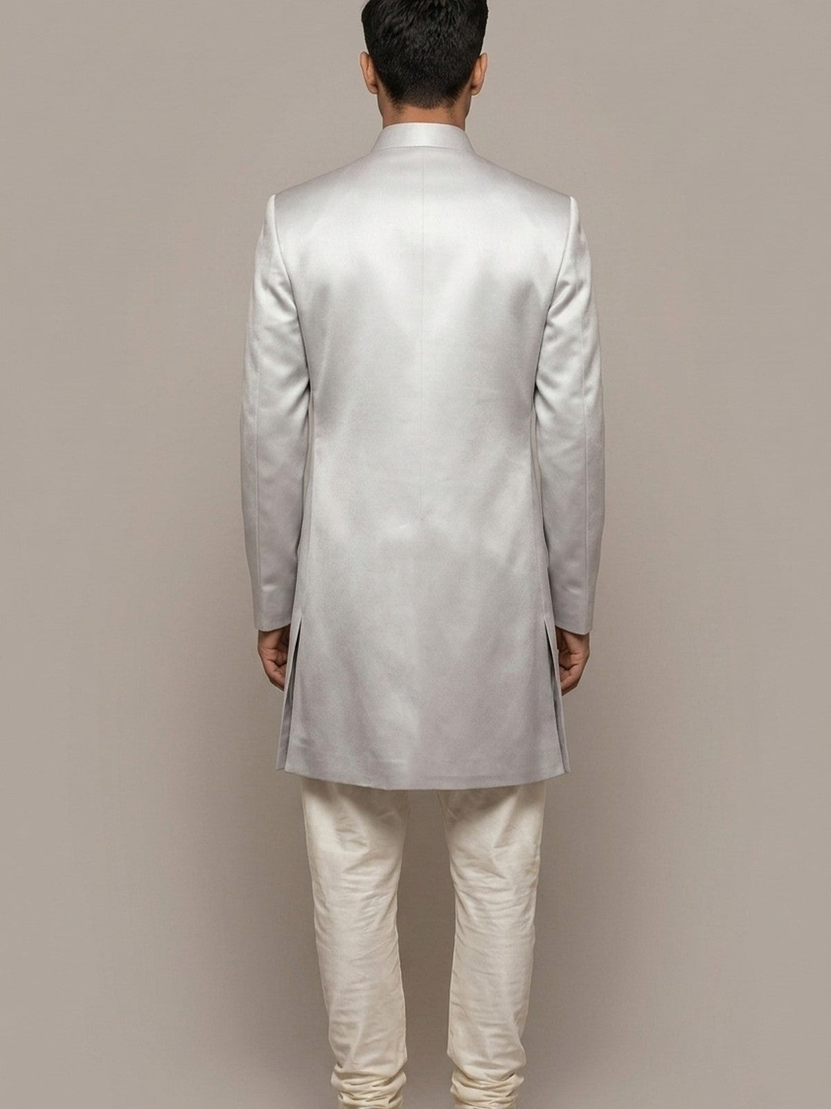 Grey Silk Zeb Prince Coat