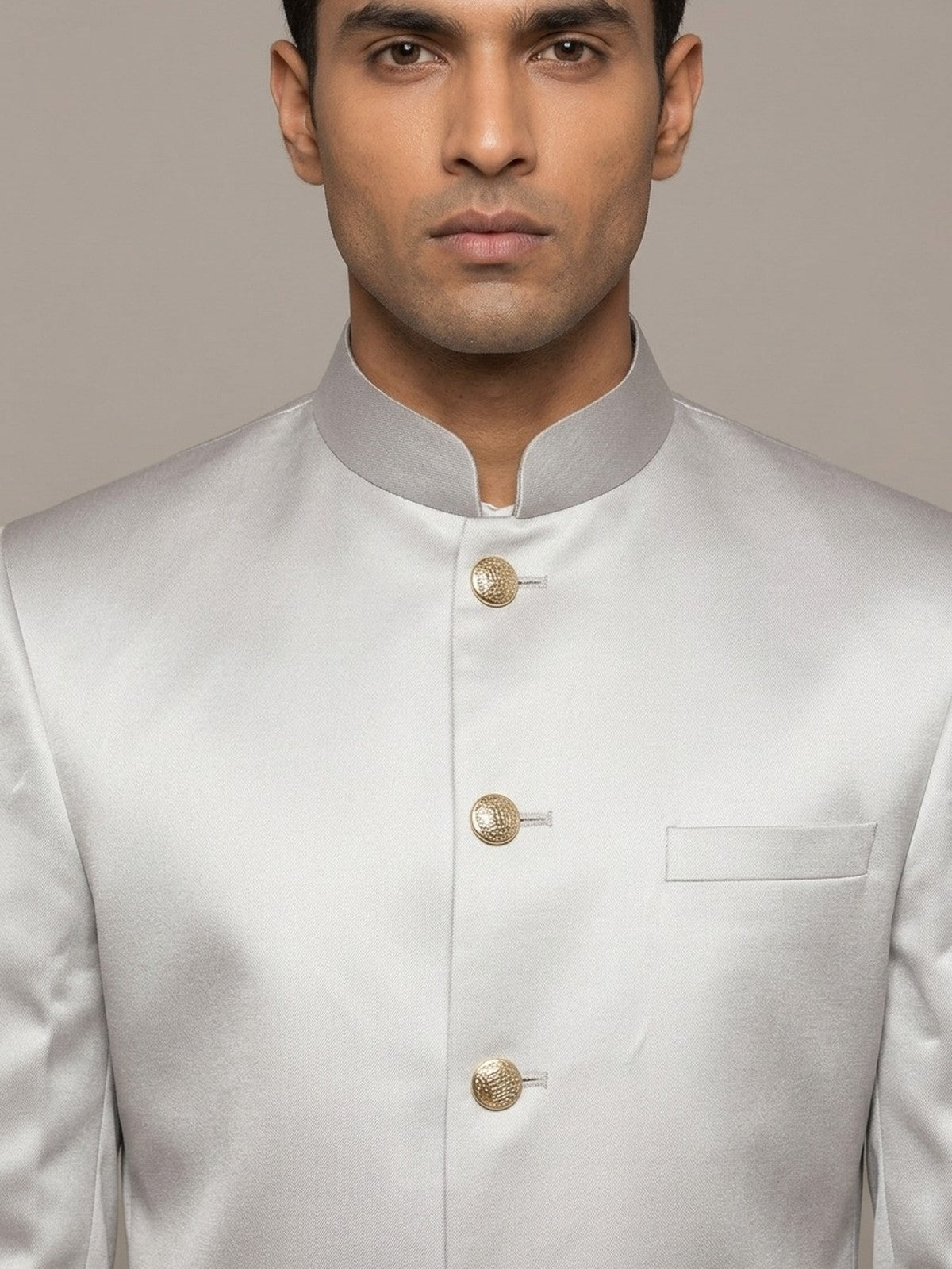 Grey Silk Zeb Prince Coat