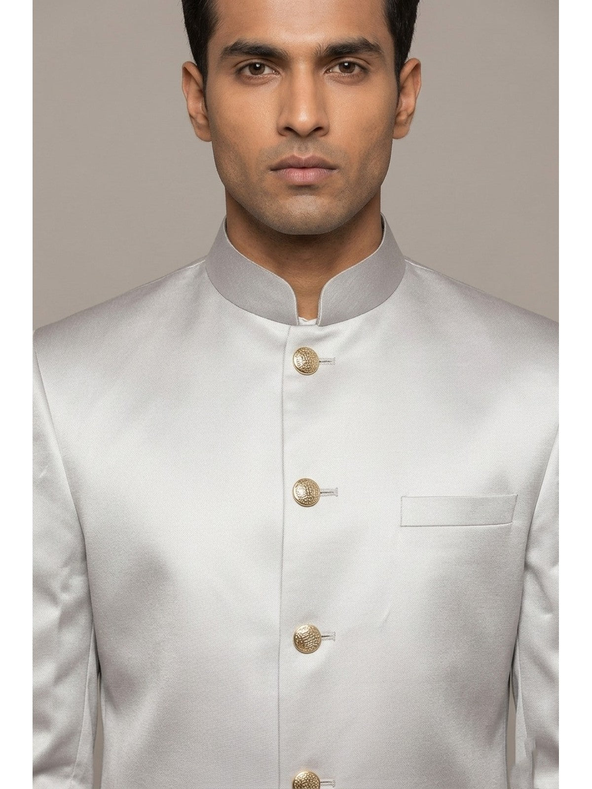 Grey Silk Zeb Prince Coat