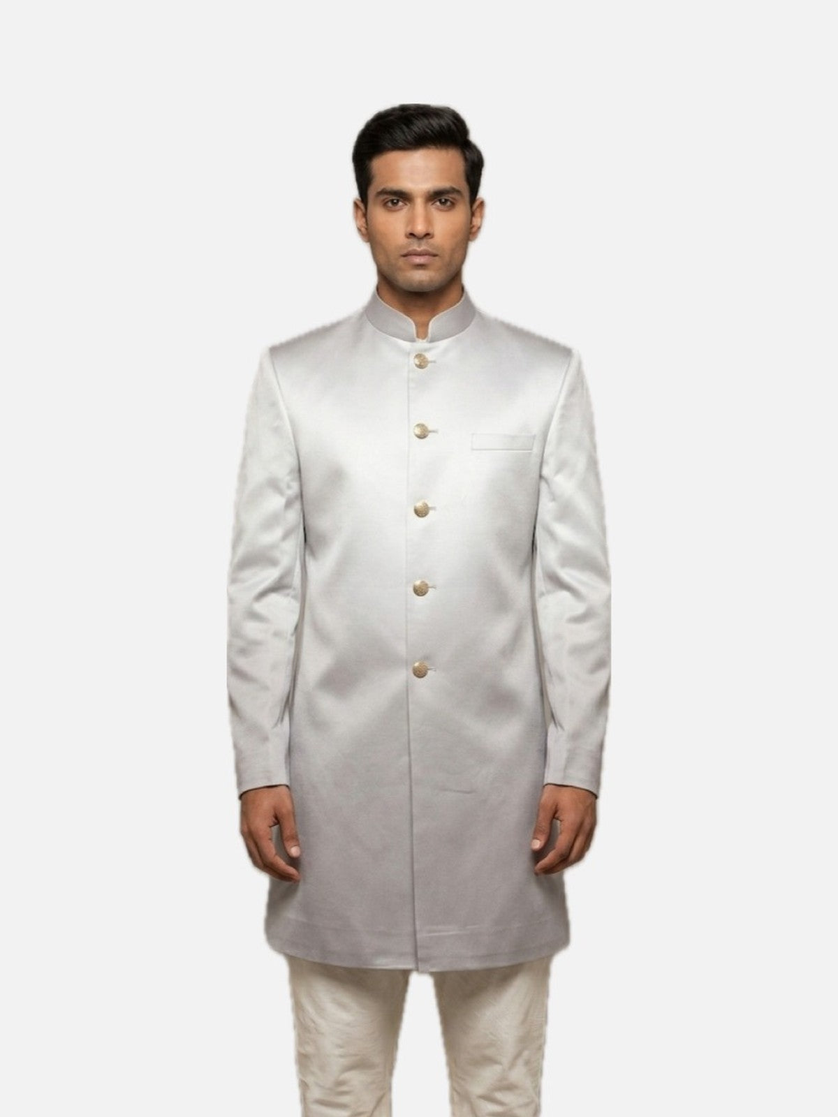 Grey Silk Zeb Prince Coat