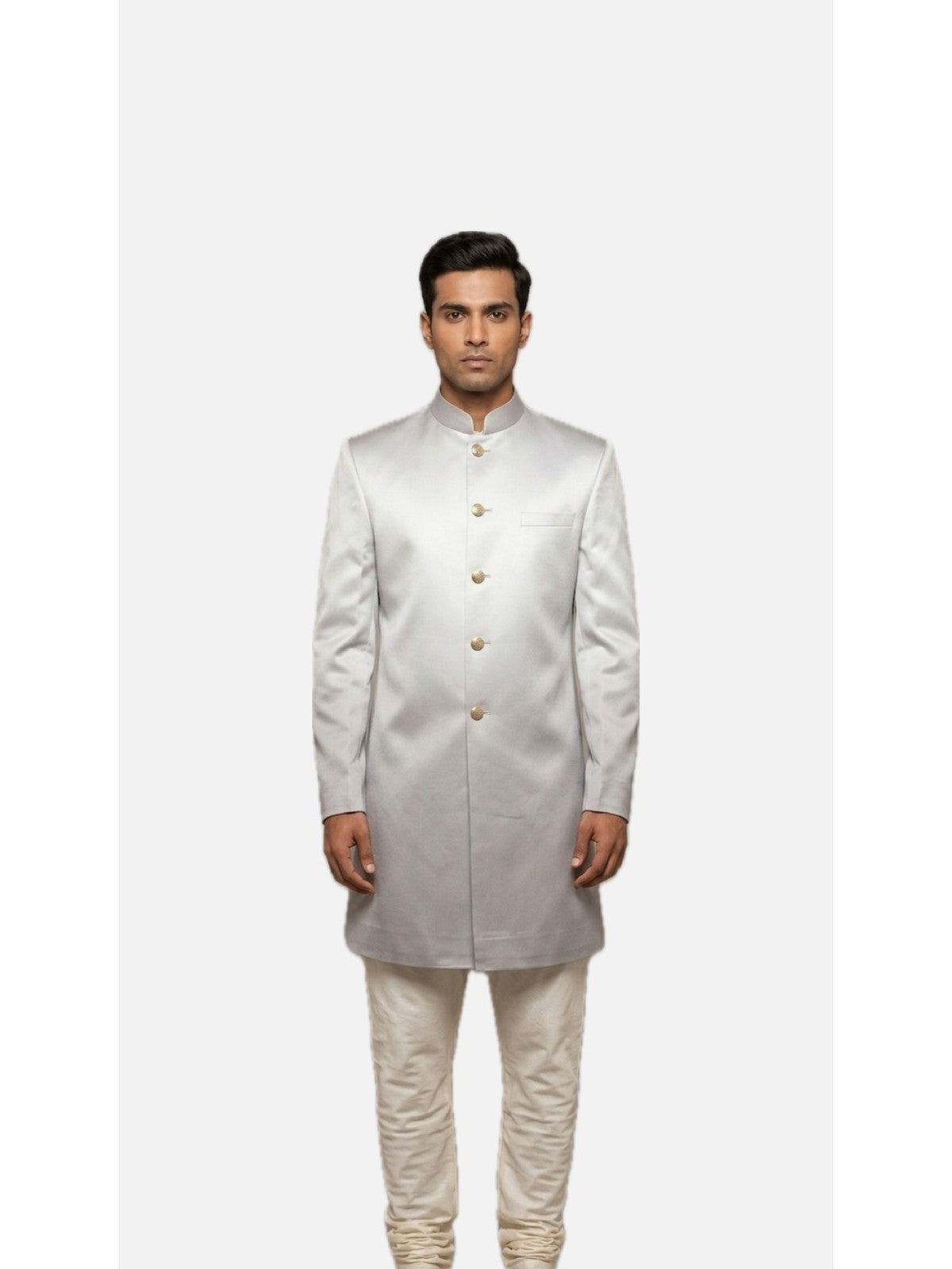Grey Silk Zeb Prince Coat