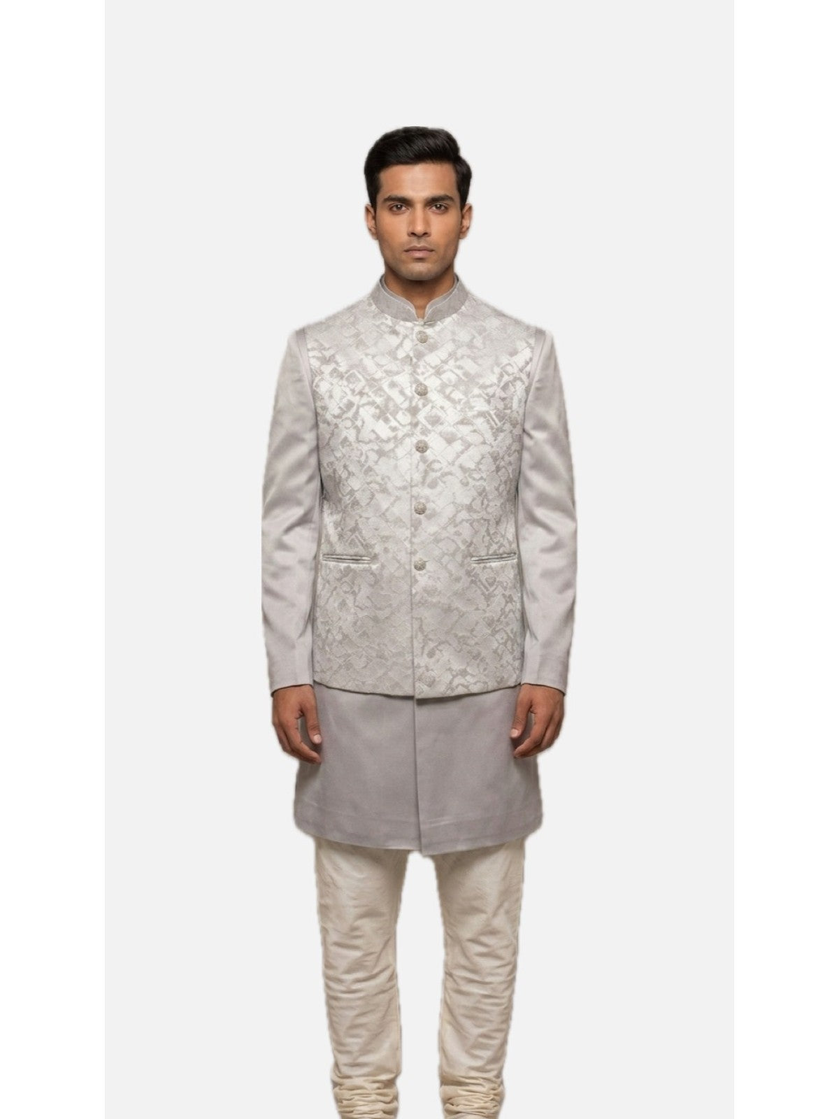 Grey Silk Zeb Prince Coat