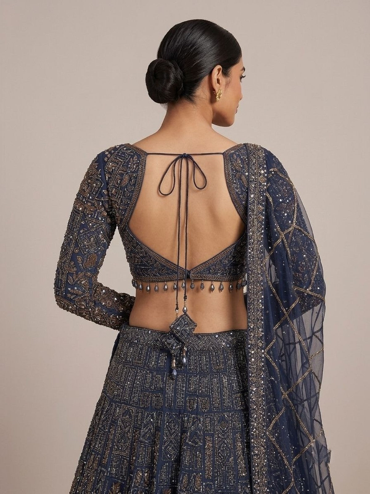 Navy Blue Jashn Lehenga Choli